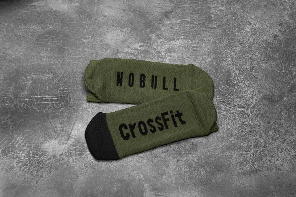 NOBULL Low (Crossfit®) Socks - Army Black - Ireland (5798KWECS)